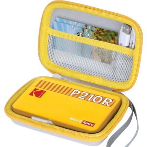 Hard Case Cover Case Compatible with Kodak Mini 2 3/Mini Shot 2 3/Mini 3 Retro 4Pass 2-in-1 Instant Camera and Portable Photo Printer,White+ Yellow,For Mini 2 Retro - Neuf