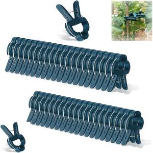 SEPT-40 Pièces Clips de Support pour Plantes, Réutilisable Clips pour Plantes Support Plante Grimpante, Plant Support Clips de Jardin, pour Fixer Les Plantes Grimpantes(Grandes et Petites Tailles) - Neuf