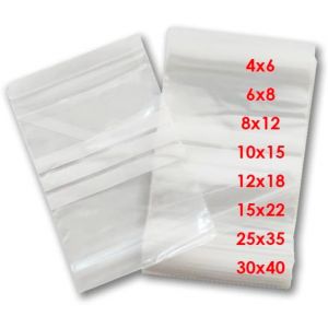 Grands Sacs Hermétiques En Plastique Transparent Avec Fermeture Éclair Pour Vêtements,Vêtements Bébé,Avion,Accessoires,Congélation,Nourriture,Stockage Des Jouets (5,30 X 40 Cm) - Neuf