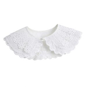 Faux Col Petite Écharpe Pull Robe Global Pour Les Femmes, Élégantes En Coton Blanc Papillon Cou Décoratifs De Col De Chemise - Neuf