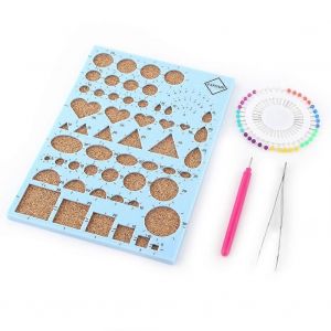 Diy Papier Artisanat Mod&egrave;le Conseil Pince &Agrave; &Eacute;piler Pinces Stylo Fente Quilling Outils Kit (Bleu) - Neuf