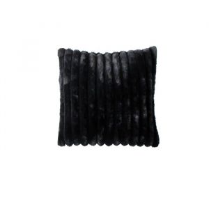 Coussin A Poil 40 X 40 Cm Cottele Noir - Neuf