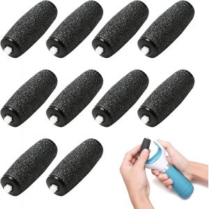 Ytseazn-10 Pièces Rouleaux De Remplacement Compatible Avec Scholl Velvet Smooth,Extra Rugueux Recharge De Tête De Rouleau Pour Pedicure Pied Electrique,Rape Pieds,Soins Des Pieds Sains - Neuf