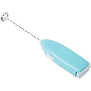 Mélangeur à lait bleu et attrayant, mousseur à lait électrique, batteur à ?ufs électrique, mousseur à lait portable alimenté par batterie, mixeur à café électrique portatif - Neuf