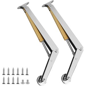 2 Pcs Verin Hydraulique Verin a Gaz Verin Meuble 150N/Pc Charniere, Gaz Ressorts V&eacute;rin Coffre Gaz Couvercle pour Portes d'Armoires Coffres &agrave; Jouets - Neuf