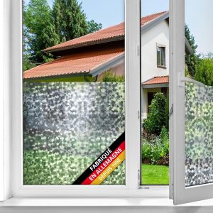 Kalanka-Film Fenêtre Anti Regard Autocollant Perle 45 Cm X 2 M - Opaque Adhésif Et Décoratif Brise-Vue Cache Occultant Pour Vitre, Vitrage, Douche - Neuf