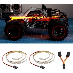 KAL-Bande Lumineuse Led Pour Avion À Aile Fixe Rc Avion Aile Volante Ar Wing Drone Modèle Voiture Camion (Jaune) - Neuf