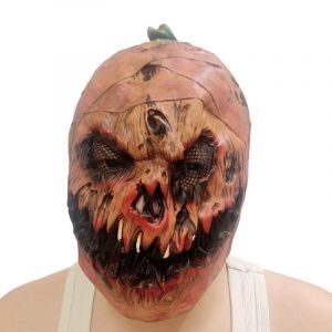 Masque Citrouille D'halloween - Masques Effrayants Pour D&eacute;guisement D'halloween, Masque D'horreur Fantaisie En Latex, Masque R&eacute;aliste Effrayant Pour Soir&eacute;e Cosplay - Neuf
