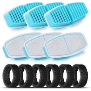 Fontaine A Eau Chat Filtre, 6 Filtres &Agrave; Charbon + 6 &Eacute;ponges, Multi-Filtration, Pour 3,2l Fontaine &Agrave; Eau Pour Chat(H7), Filtration Des Cheveux Flottants, Adoucissement De L'eau - Neuf