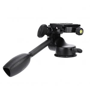Rotule de trepied en aluminium avec plateau a degagement rapide et vis 1/4" pour reflex numerique - Neuf