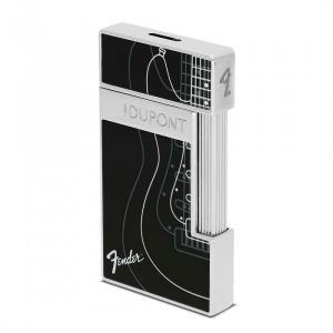 S.T. Dupont - Briquet Slimmy Fender Noir Et Chrome - Neuf