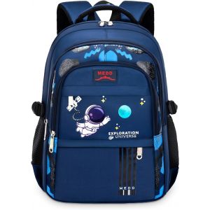 KALSC-Sac À Dos Pour Enfant Cartable Garçon Primaire Sac Ecole Garçon De Grande Capacité Et Imperméable,Sac D'École Ergonomique Pour Enfants 6 8 10 12Ans,Idéal Pour L'École Ou Les Voyages,Bleu - Neuf