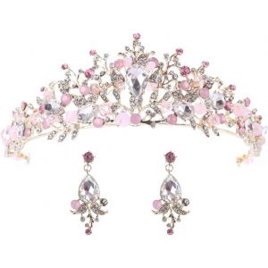 Kalvd-Couronne Diadème Mariée En Strass,Couronnes De Mariage En Strass,Couronne De Princesse,Diadème De Mariage Nuptiale,Pour Femmes Filles Mariée Pageant Proms Mariage - Neuf
