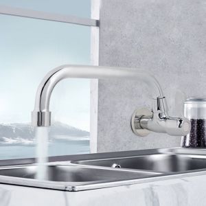 HJLIAN Robinet de cuisine avec filtre a eau, mitigeur en acier inoxydable, robinet d'evier G1/2 (A) - Neuf