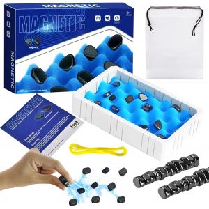 Eryi-Jeu D'échecs Magnétique, Jeu De Table Magnétique, Jeu D'échecs Magnétiques, Jeu Éducatif Pour Dames, Accessoires De Fête Pour Réunion De Famille Cool Squelette - Neuf