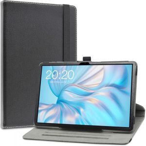 Pour Teclast M50 Pro,Slim Pu Cuir Etui Et Pliable Stand Folio Coque Couverture Pour Teclast M50 Pro/Teclast M50 / Teclast M50hd Tablette Android Tablette 10.1 Pouces, Noir - Neuf