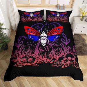 Housse De Couette Double Motif Loup, Parure De Lit Galaxie Pour Enfants, Garçons, Adolescents, Hommes, Chambre À Coucher, Motif Animal Sauvage Tribal, Couvre - Neuf