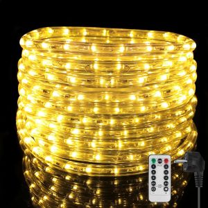 lbgwp60-6 Mètres Led Tube Lumineux Exterieur Avec Télécommande Etanche Ip65,216 Leds Tuyau Lumineux Led Extérieur 6 Modes D'Éclairage Tube Lumineux Pour Extérieur Et Intérieur,Décoration D'Éclair - Neuf