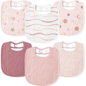 Kalanka-Bavoirs B&eacute;b&eacute; Mousseline Foulard, Doux R&eacute;glable Carr&eacute; B&eacute;b&eacute; Bavoir 6 Pack Pour Unisexe Fille&gar&ccedil;on - Neuf