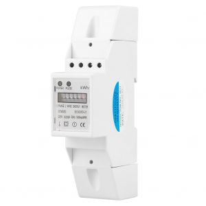 Compteur electrique numerique 220 V monophase 2 fils 2P DIN-Rail (5 (30) A) - Neuf