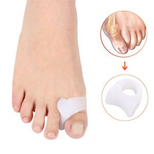Lot De 4 Séparateurs D'orteils En Gel (Blancs) Pour Orteils Qui Se Chevauchent, Oignons, Alignement Du Gros Orteil, Appareils Orthopédiques Et Espaceurs - Neuf