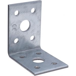 ChenQuanSarl-Equerre Assemblage Supports D'Angle 90 Angle Connecteur Robuste En Acier Fixation De Support En Forme De L 105X105X90X3Mm Zinc Fini Pour Armoires En Bois Support D'Étagère De Meubles (Lot De - Neuf