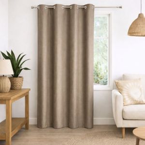 Rideau 100% Occultant Effet Chin&eacute; - Neuf