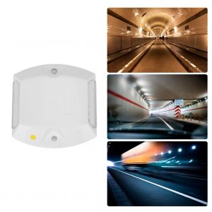 Hjlian Lampe Solaire D'exterieur Etanche A 12 Led, Blanche Et Jaune, Pour Route, Sentier, Autoroute, Tunnel - Neuf