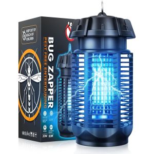 CHECARZHN--NO1-Lampe Anti Moustique Uv Anti Insectes Volants, 2 En 1 Électrique Moustique, 20 W Tueur D'Insectes Raquette Anti Moustique Electrique, Pour Camping Intérieur Extérieur, Preuve De L'Eau - Neuf