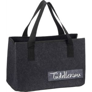 Sac en feutre avec dictons amusants pour bois de cheminée,sac à provisions,panier à journaux,sac en feutre pliable,gris,22.68 Liter - Neuf