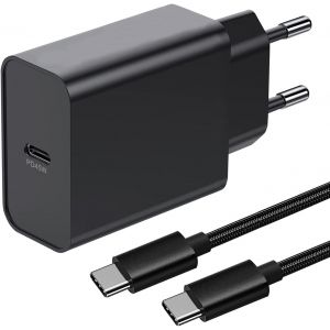 Ytfhg-45w Chargeur Secteur Et Câble Pour Samsung Galaxy S24/S24 Plus/S24 Ultra/S25 Ultra/S25 S23+/S23 Ultra/S21 S20/S23 Fe,Note 20,A54 A25 A53 A33 A34 A55 5g/Z Fold 5 4 Charge Rapide Usb C Adapteur P - Neuf