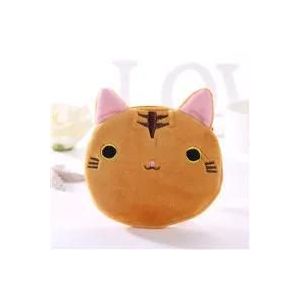 QCYL-Porte-monnaie en peluche mignon panda animal porte-monnaie fermeture éclair porte-monnaie USB filaire casque mini sac clé sac cadeau d'anniversaire pour enfants,Brown E - Neuf