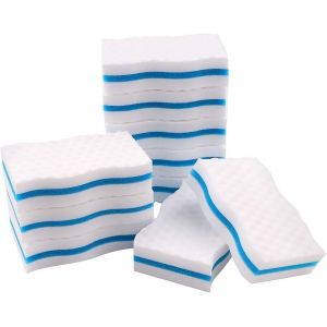 10 éponges magiques PCS en mélamine épaisse de qualité supérieure, pour nettoyer les traces sur les terrasses, dans la cuisine, la salle de bain, les sols et les murs - Neuf