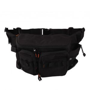 Sac banane multifonctionnel de taille moyenne pour materiel de peche, sac a bandouliere portable pour le rangement du materiel de peche en plein air - Neuf