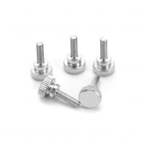 Lot de 100 vis moletees a tete haute a double poignee reglable M4 x 12 - Neuf