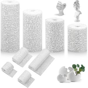 Plaster Band, Pack Of 8 Rolls Of Plaster Band, Plaster Band For Moulding Hobbies, Plaster Band For Moulding Belly Pregnancy, Diy, Mask, Sculpture - 5/7.5/10/15 Cm X 2.7 M - Neuf