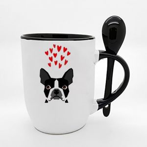 Eryi-Boston Terrier Tasse En Céramique Pour Amateur De Boston Terrier Noir - Neuf