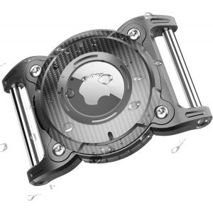 Airtag-Airtag Dog Collar-Waterproof Dog Collar Holder With Removable Metal Buckle,Ultra Waterproof,Secure (Suitable For A 3 Cm Wide Collar) - Neuf