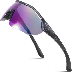 Feisedy Lunettes De Sport Polarisées Hommes Femmes Lunettes De Vélo Miroir Lunettes De Soleil Jeunes Pour Vtt Cyclisme Pêche Course Uv400 B0056[Z4174] - Neuf