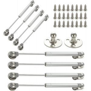 8 Pcs 150N V&eacute;rin &agrave; Gaz Verin Amortisseur Porte de Cuisine Verin Hydraulique pour Meuble Verin pour Porte de Cuisine Verin Porte pour Levage de Porte Armoire Meuble Cuisine - Neuf