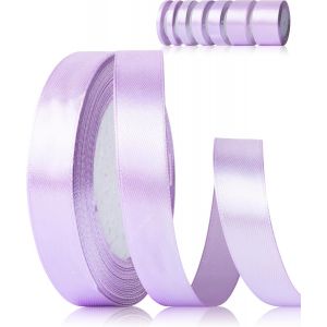 Ruban Violet 15 Mm X 22 M - Ruban Cadeau De Mariage - Ruban De Satin En Polyester - Pour Travaux Manuels, D&eacute;coration De Ballons, Emballage Cadeau, Anniversaire, Bricolage - Neuf