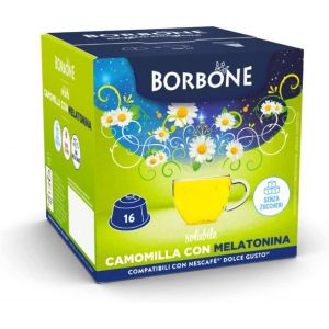 KALANKA-Camomille avec Mélatonine - 64 capsules (4 paquets de 16) - Compatibles avec les machines à café Nescafè®* Dolce Gusto®* - Neuf
