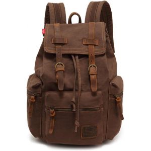 LETNERNY-Sac À Dos En Toile Un xe Vintage Décontracté Pour Ordinateur Portable, Ordinateur Portable, Macbook, Étudiant, Sac De Randonnée, Camping - Neuf