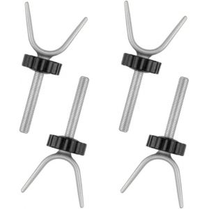 Yemaesre-4 Pièces Boulons Barrières, Pression Porte Bébé Filetée, Tige Filetée Pression, Acier Antidérapant Type Y M10 Multifonction Porte D'escalier Pression Filetée Pour Porte D'escalier (Noir + Ru - Neuf