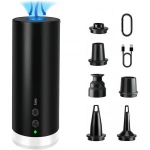 Loc-Pompe &Agrave; Air &Eacute;lectrique Portable 4000mah Avec Lumi&egrave;re Led Gonflage/D&eacute;gonflage Rapide Pour Matelas Pneumatiques De Camping,Piscines Gonflables,Sacs Sous Vide Et Accessoires - Neuf