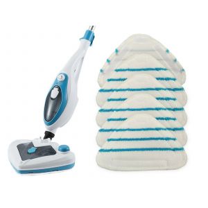 Lot de 5 lingettes de rechange en microfibre pour balai vapeur Maxkon 13-en-1 - Neuf