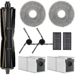 Kit D'Accessoires Pour Aspirateur Robot Dreame X40 Ultra Complete / L40 Ultra / X40 Master - 1 Brosse Tricut - 2 Serpillères - 2 Sacs À Poussière - 2 Brosses Latérales - 2 Filtres [SSE7111908] - Neuf