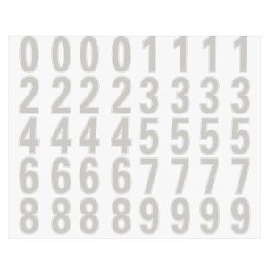 Paquet de 4 autocollants de num&eacute;ro de bo&icirc;te aux lettres r&eacute;fl&eacute;chissants de 3 pouces d&eacute;coup&eacute;s &agrave; l'emporte-pi&egrave;ce Vinyle de style classique Num&eacute;ros imperm&eacute;ables au soleil qui ne se d&eacute;coloreront pas - Neuf