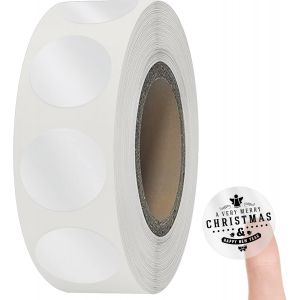 Pastille Autocollante De Couleur, 1000pcs Gommettes Autocollantes Rondes, 1 Tomes 25mm &Eacute;tiquettes De Codage Adh&eacute;sifs Pour Calendriers Scolaires Bureau Carte Artisanat Art (Transparent) - Neuf