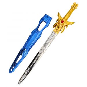 &Eacute;p&eacute;e Jouet Chevalier Moyen Age Fourreau 56cm Or - Neuf